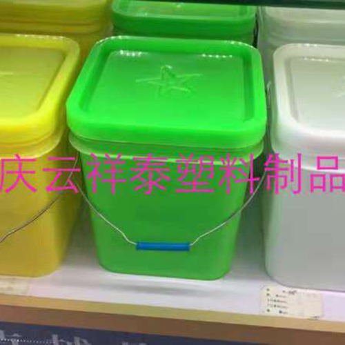 20公斤化肥塑料桶，多種顏色可供廠家挑選20升方形塑料桶